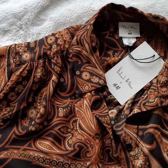 BNWT 🏷H&M  Richard Allen Blouse - Picture 5 of 6